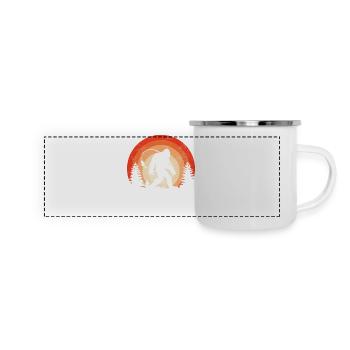 Bass Fish Big Foot - Panoramic Camper Mug - white - Front