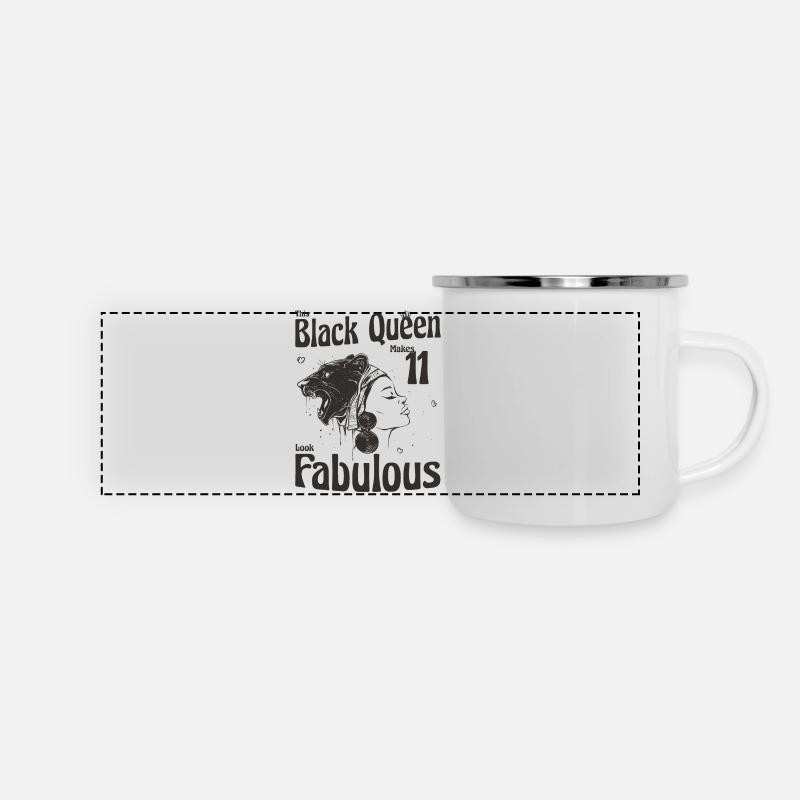 This Black Queen Makes 11 Looks Fabulous - 11th - Panoramic Camper Mug - white
