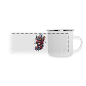 Tropical Bird Nerd - Panoramic Camper Mug - white - Front