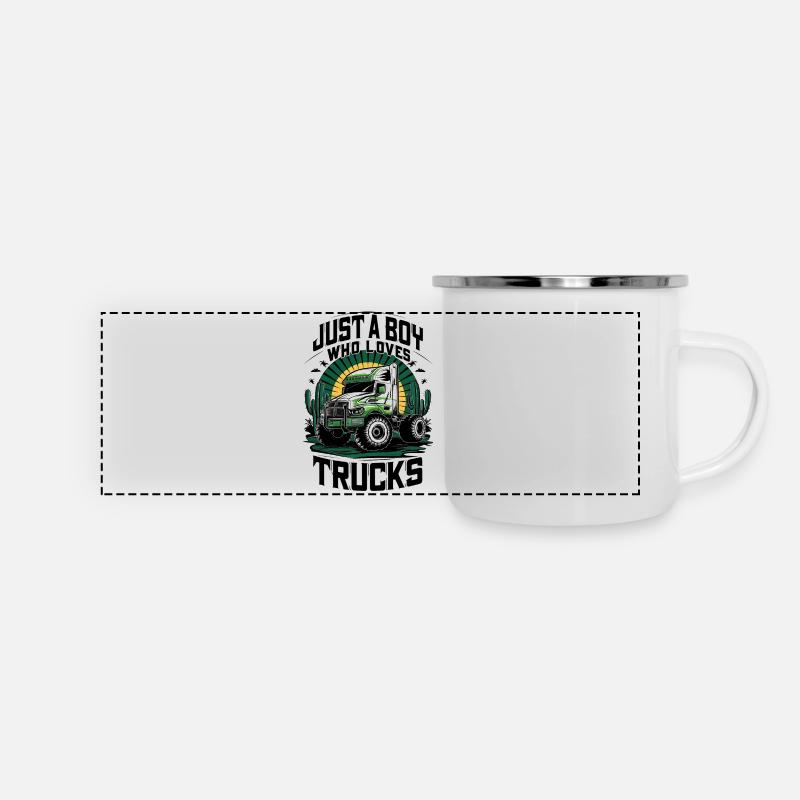 Love for Desert-style trucks - Panoramic Camper Mug - white