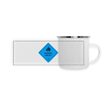 Wet and on fire! - Panoramic Camper Mug - white - Front