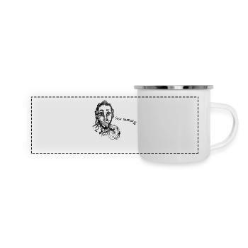 La techno célèbre Berlin en grand éclat - Mug panoramique émaillé - blanc - Devant