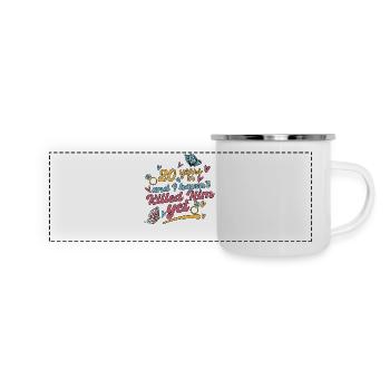 20 Jahre später und ich habe ihn noch nicht getötet - Panorama Emaille-Tasse - Weiß - Vorne