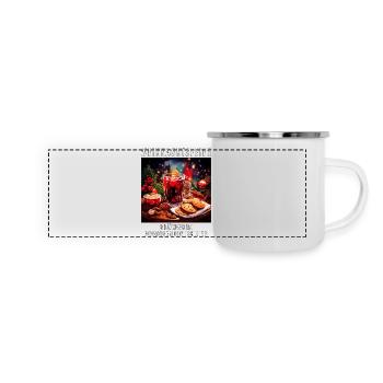 CHRISTMAS PARTY MULLED WINE - Panoramic Camper Mug - white - Front
