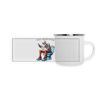 TOILET SMARTPHONE FEEL-GOOD - Panoramic Camper Mug - white - Front
