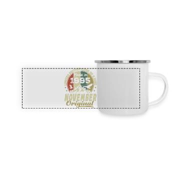 Novembre 1995, Cadeau D'anniversaire Novembre 1995 - Mug panoramique émaillé - blanc - Devant