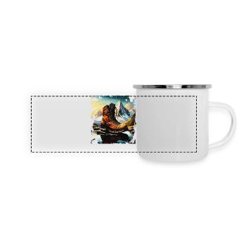 HIKING BOOT - Panoramic Camper Mug - white - Front