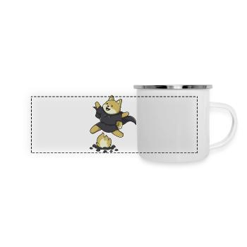 Magic Degen - Fire - Panoramic Camper Mug - white - Front