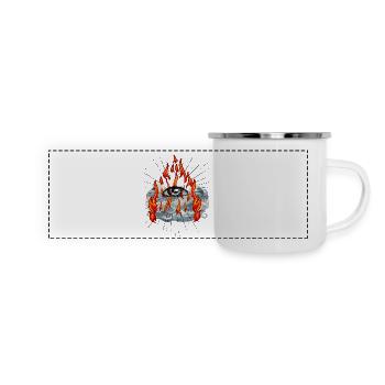 Dieu, Feu, Eau, Mer, Spirituel, Jésus - Mug panoramique émaillé - blanc - Devant