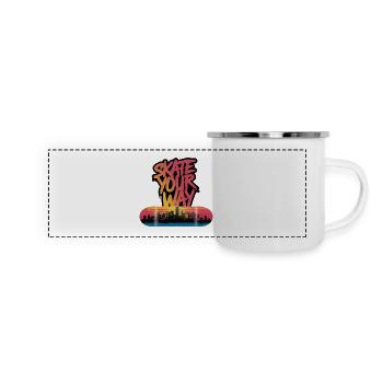 PATINEZ À VOTRE FAÇON - Mug panoramique émaillé - blanc - Devant