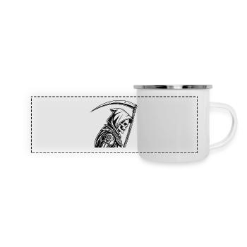 FUTURISTIC GRIM REAPER - Panoramic Camper Mug - white - Front
