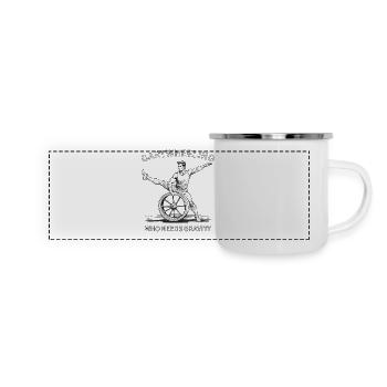 CARTWHEELING WHO NEEDS GRAVITY - Panoramic Camper Mug - white - Front