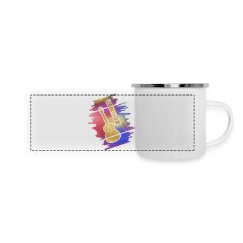 Geschenk für Lennox - Panorama Emaille-Tasse - Weiß - Vorne