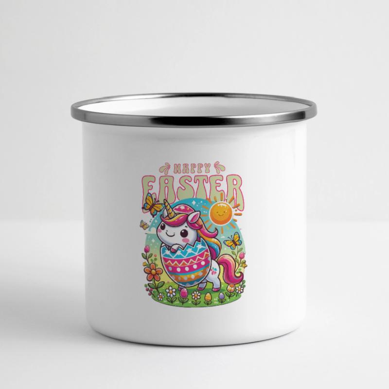 Easter Happy Easter Easter Bunny Easter Egg Spring Panoramic Camper Mug