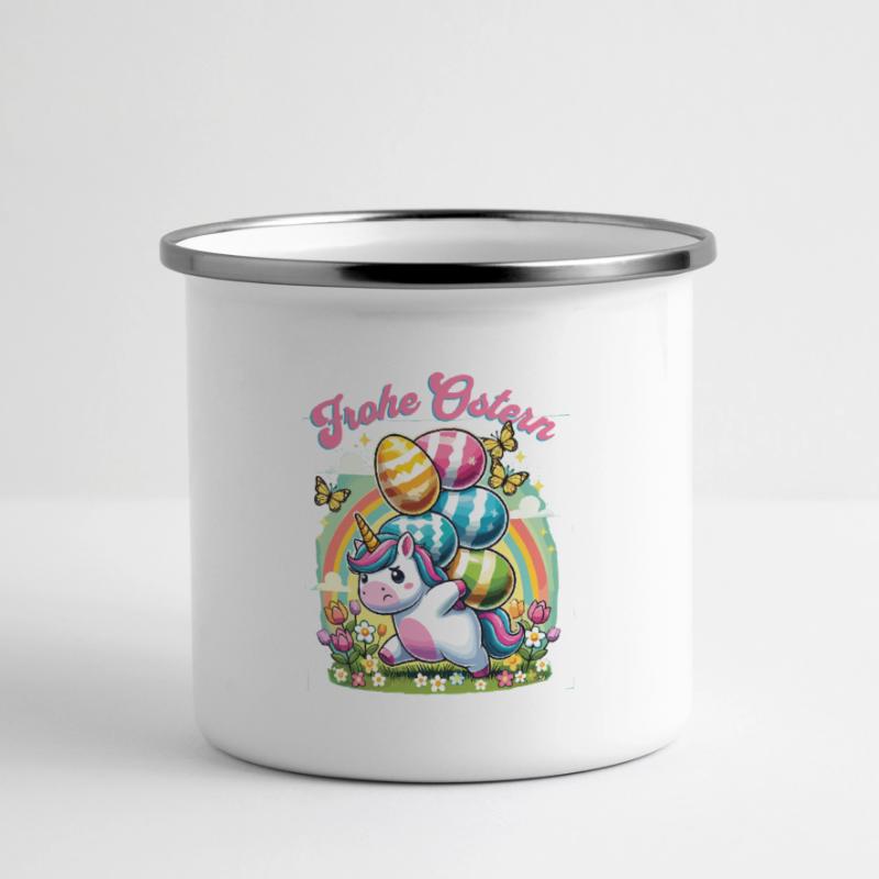 Easter Happy Easter Easter Bunny Easter Egg Spring Panoramic Camper Mug