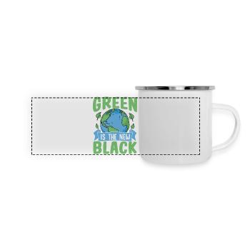 Green is the new black - Panoramic Camper Mug - white - Front