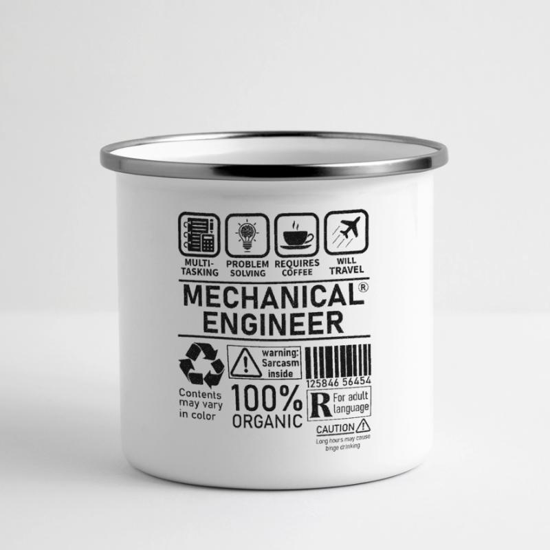 Mechanical Engineer multi tasking problem solving Panorama Emaille-Tasse