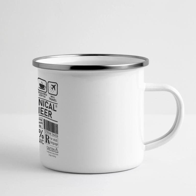 Mechanical Engineer multi tasking problem solving Panorama Emaille-Tasse