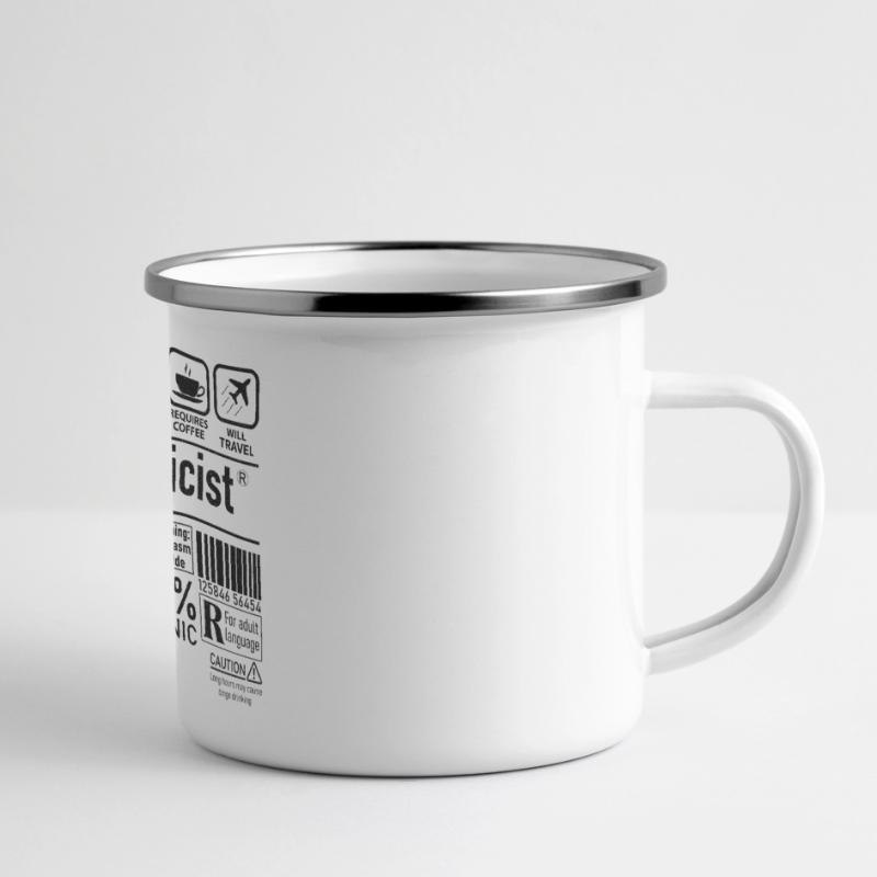Physicist Specialist multi tasking problem solving Panorama Emaille-Tasse