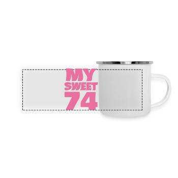 Sweet 74 - Panoramic Camper Mug - white - Front