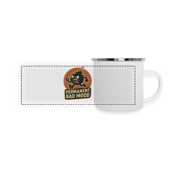 Angry Bomb : Toujours de mauvaise humeur - Mug panoramique émaillé - blanc - Devant
