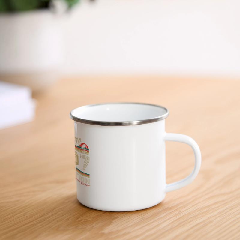 2007 Vintage Retro Geburtstagsgeschenk Panorama Emaille-Tasse