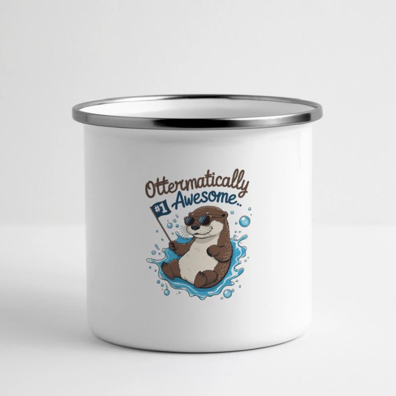 Otter-like cool – Funny Otter Panoramic Camper Mug
