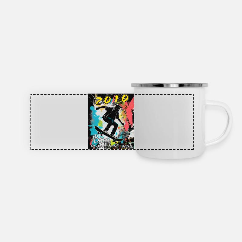 2010 SKAETER Born in the best year - Panoramic Camper Mug - white