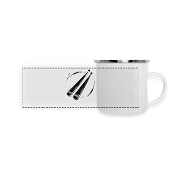 Drumsticks Drawing - Panoramic Camper Mug - white - Front
