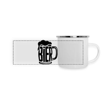 Bier - Cool Beer Logo - Panoramic Camper Mug - white - Front