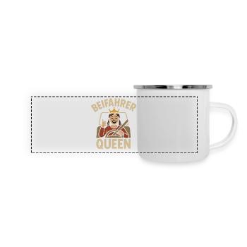 Passenger Queen Design - Panoramic Camper Mug - white - Front