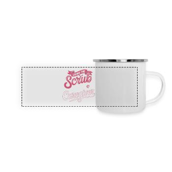 Devise du soignant Scrub Life - Mug panoramique émaillé - blanc - Devant