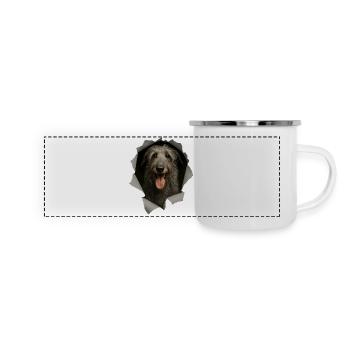 Scottish Deerhound - Panoramic Camper Mug - white - Front