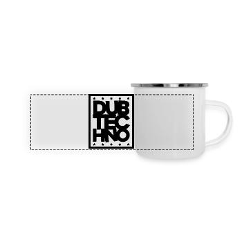 Dub Techno Édition Sombre - Mug panoramique émaillé - blanc - Devant