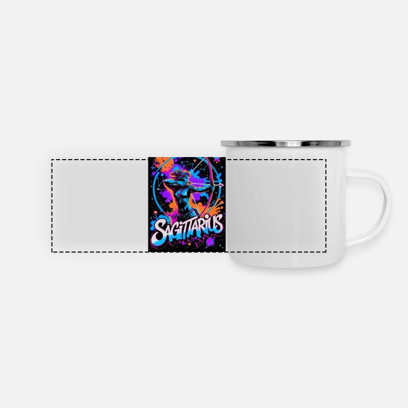 Sagittarius - Panoramic Camper Mug - white