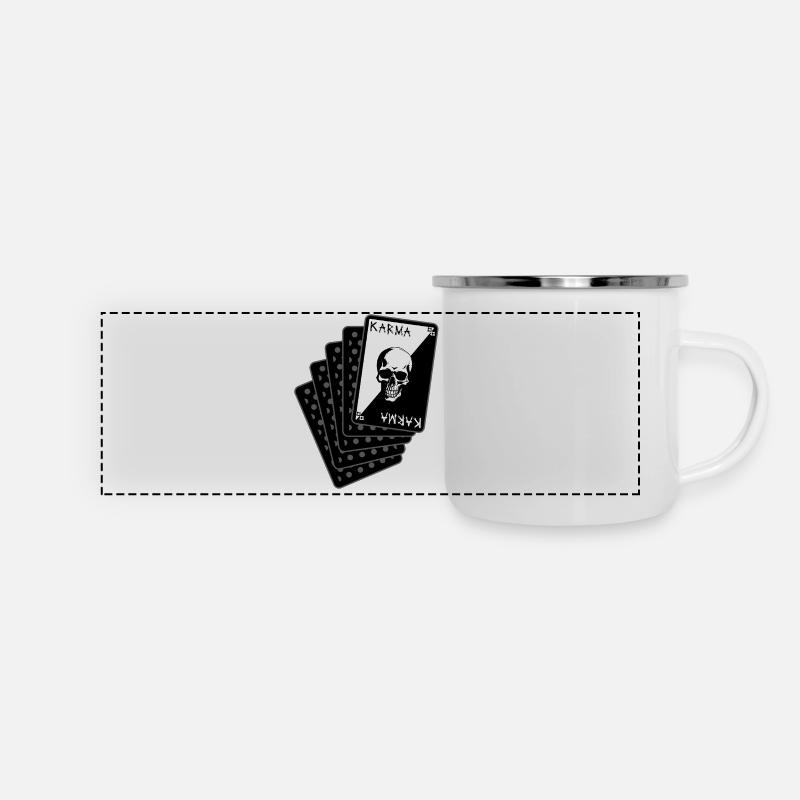 Karma Skull Card Game Cards - Panoramic Camper Mug - white