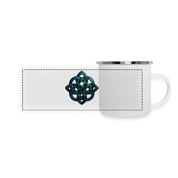 Celtic knot - Panoramic Camper Mug - white - Front