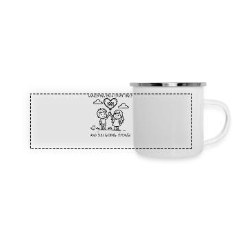 Anniversary of mutual harassment since 1981 - Panoramic Camper Mug - white - Front