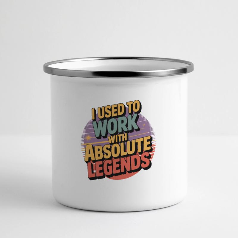 J’avais l’habitude de travailler avec Legend Mug panoramique émaillé