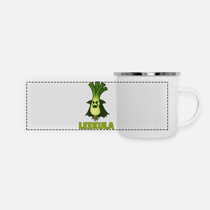 Funny Vegetable Monster – Halloween Fun - Panoramic Camper Mug - white