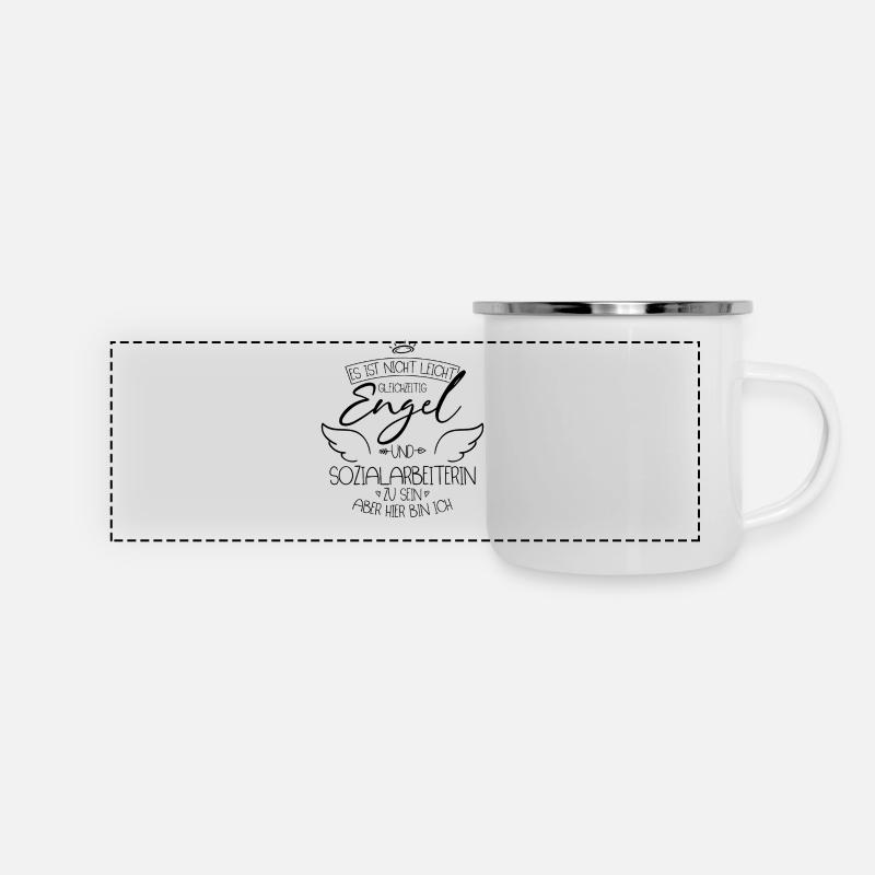 Best Social Worker - Panoramic Camper Mug - white