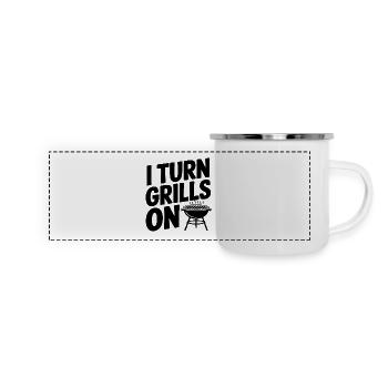 I Turn Grills On - Panoramic Camper Mug - white - Front