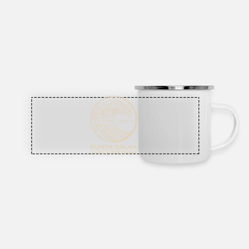 Golden Wave Punta Galea - Panoramic Camper Mug - white