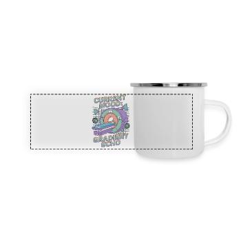 MRI Tech Current Mood Gradient Echo Radiographer - Panoramic Camper Mug - white - Front