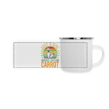 Just A Girl Who Loves Carrot Cute Carrot Lover - Panoramic Camper Mug - white - Front