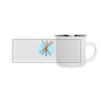 Drumsticks Drawing - Panoramic Camper Mug - white - Front