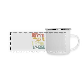 French Horns Drawing - Panoramic Camper Mug - white - Front