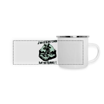 J'IRAI SCRATCHER SUR VOS TOMBES ! - Mug panoramique émaillé - blanc - Devant