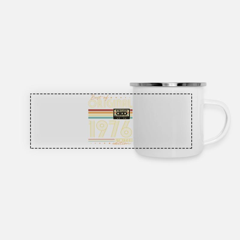 Original 1976 Vintage Vintage Birthday Retro - Panoramic Camper Mug - white