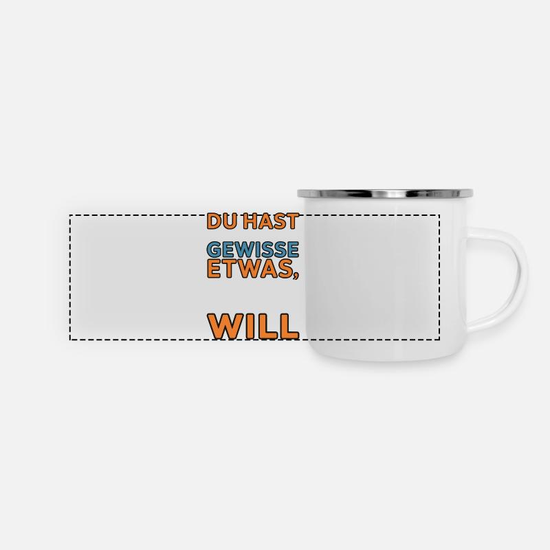 Tu as ce quelque chose que personne ne veut - Mug panoramique émaillé - blanc